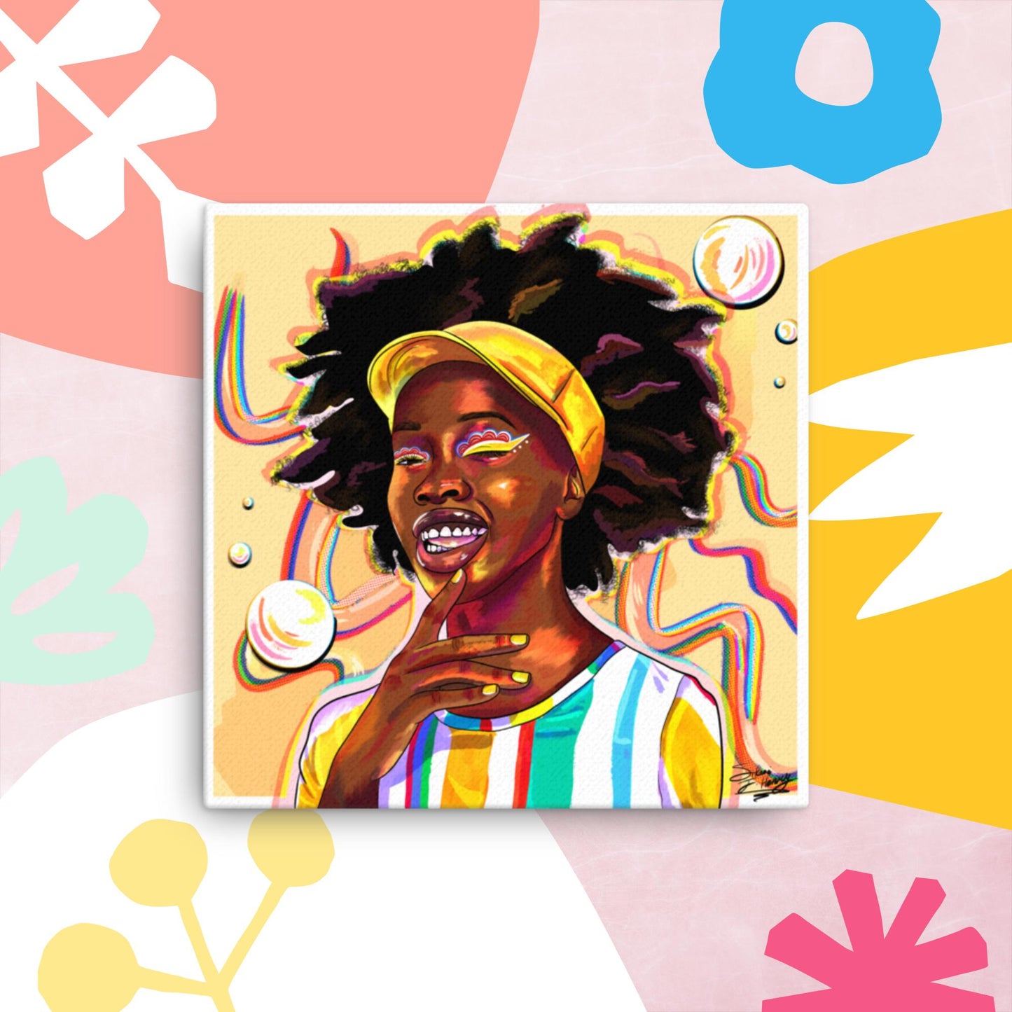 Bursting with Colors Canvas Print